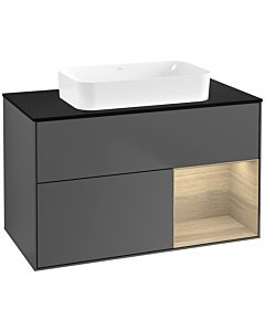 Villeroy und Boch Finion Villeroy und Boch Finion F662PCGK 100x60.3x50.1cm, shelf right Oak Veneer , anthracite matt