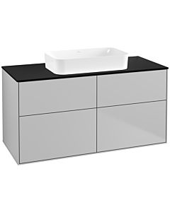 Villeroy und Boch Finion Villeroy und Boch F67200GJ 120x60.3x50.1cm, verre noir mat, gris clair mat