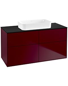 Villeroy und Boch Finion Villeroy und Boch Finion F67200HB 120x60.3x50.1cm, Glass Black Matt, Peony Matt