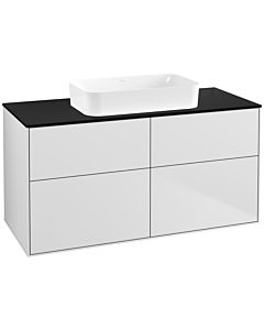 Villeroy und Boch Finion Villeroy und Boch Finion F67200MT 120x60.3x50.1cm, Glass Black Matt, White matt lacquer