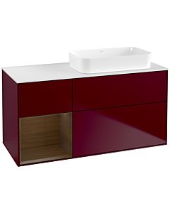 Villeroy und Boch Finion Villeroy und Boch Finion F681GNHB 120x60.3x50.1cm, shelf left Peony Matt veneer, Peony Matt