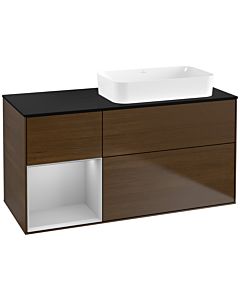Villeroy und Boch Finion Villeroy und Boch Finion F682GJGN 120x60.3x50.1cm, shelf left light gray matt, walnut veneer
