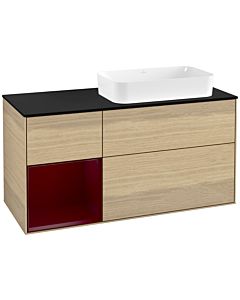 Villeroy und Boch Finion Villeroy und Boch F682HBPC 120x60.3x50.1cm, étagère à gauche Peony , Oak Veneer