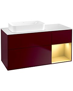 Villeroy und Boch Finion Villeroy und Boch F691HFHB 120x60.3x50.1cm, étagère droite or mat, Peony Matt