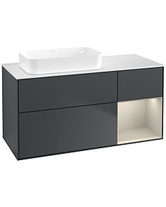 Villeroy und Boch Finion Villeroy und Boch Finion F691HHHG 120x60.3x50.1cm, shelf on the right Sand matt, midnight Blue Matt Lacquer