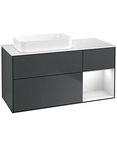 Villeroy und Boch Finion Villeroy und Boch Finion F691MTHG 120x60.3x50.1cm, shelf on the right white matt lacquer, midnight Blue Matt Lacquer