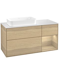 Villeroy und Boch Finion Villeroy und Boch Finion F691PCPC 120x60.3x50.1cm, shelf on the right Oak Veneer , Oak Veneer