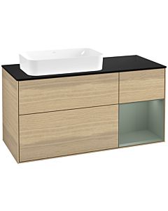 Villeroy und Boch Finion Villeroy und Boch Finion F692GMPC 120x60.3x50.1cm, shelf right Olive Matt Lacquer , Oak Veneer