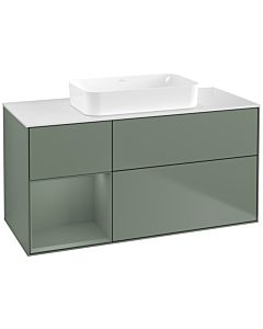 Villeroy und Boch Finion Villeroy und Boch Finion F701GMGM 120x60.3x50.1cm, shelf left Olive Matt Lacquer , Olive Matt Lacquer