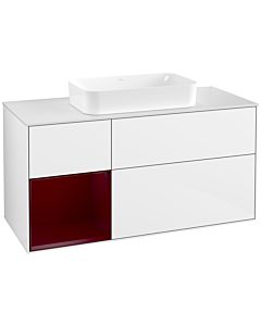 Villeroy und Boch Finion Villeroy und Boch Finion F701HBGF 120x60.3x50.1cm, shelf left Peony , Glossy white lacquer
