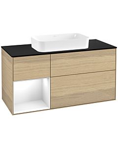Villeroy und Boch Finion Villeroy und Boch Finion F702GFPC 120x60.3x50.1cm, shelf left Glossy white lacquer, Oak Veneer