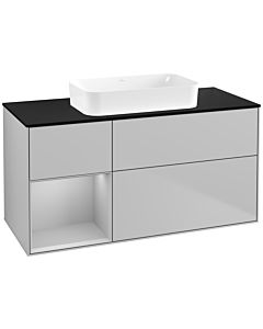 Villeroy und Boch Finion Villeroy und Boch F702GJGJ 120x60.3x50.1cm, étagère à gauche gris clair mat, gris clair mat