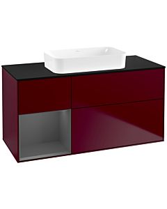 Villeroy und Boch Finion Villeroy und Boch Finion F702GKHB 120x60.3x50.1cm, shelf left anthracite matt, Peony Matt
