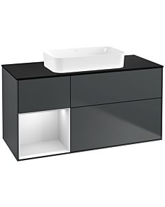 Villeroy und Boch Finion Villeroy und Boch Finion F702MTHG 120x60.3x50.1cm, shelf left white matt lacquer, midnight Blue Matt Lacquer
