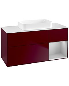 Villeroy und Boch Finion Villeroy und Boch F711GJHB 120x60.3x50.1cm, étagère à droite gris clair mat, Peony Matt