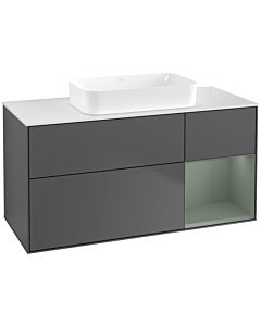 Villeroy und Boch Finion Villeroy und Boch Finion F711GMGK 120x60.3x50.1cm, shelf right Olive Matt Lacquer , anthracite matt