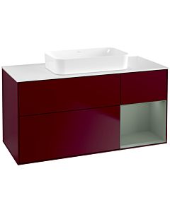 Villeroy und Boch Finion Villeroy und Boch Finion F711GMHB 120x60.3x50.1cm, shelf right Olive Matt Lacquer , Peony Matt