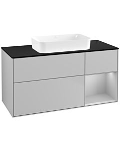 Villeroy und Boch Finion Villeroy und Boch F712GJGJ 120x60.3x50.1cm, étagère à droite gris clair mat, gris clair mat