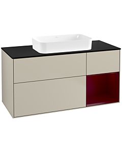 Villeroy und Boch Finion Villeroy und Boch F712HBHH 120x60.3x50.1cm, étagère à droite Peony , Sand Matt Lacquer