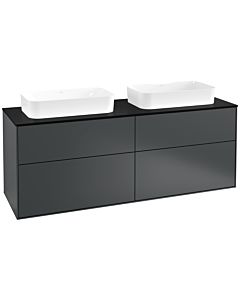 Villeroy und Boch Finion Villeroy und Boch Finion F72200HG 160x60.3x50.1cm, Glass Black Matt, Midnight Blue Matt Lacquer