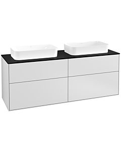 Villeroy und Boch Finion Villeroy und Boch F72200MT 160x60.3x50.1cm, verre noir mat, laqué blanc mat