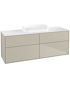 Villeroy und Boch Finion Villeroy und Boch F73100HH 160x60.3x50.1cm, verre White Matt , Sand Matt Lacquer