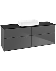 Villeroy und Boch Finion Villeroy und Boch Finion F73200GK 160x60.3x50.1cm, Glass Black Matt, Anthracite matt