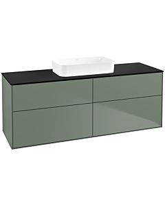 Villeroy und Boch Finion Villeroy und Boch Finion F73200GM 160x60.3x50.1cm, Glass Black Matt, Olive Matt Lacquer