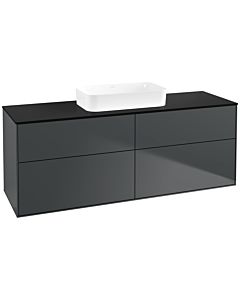 Villeroy und Boch Finion Villeroy und Boch Finion F73200HG 160x60.3x50.1cm, Glass Black Matt, Midnight Blue Matt Lacquer