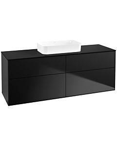 Villeroy und Boch Finion Villeroy und Boch Finion F73200PD 160x60.3x50.1cm, Glass Black Matt, Black matt lacquer