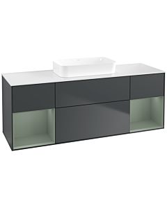 Villeroy und Boch Finion Villeroy und Boch Finion F741GMHG 160x60.3x50.1cm, shelves olive matt lacquer, midnight Blue Matt Lacquer