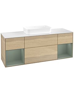 Villeroy und Boch Finion Villeroy und Boch Finion F741GMPC 160x60.3x50.1cm, shelves olive matt lacquer, Oak Veneer