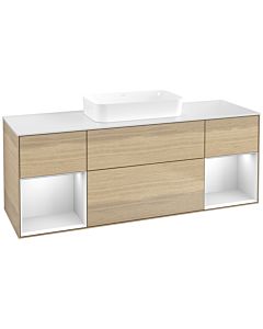 Villeroy und Boch Finion Villeroy und Boch Finion F741MTPC 160x60.3x50.1cm, shelves white matt lacquer, Oak Veneer