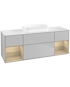 Villeroy und Boch Finion Villeroy und Boch F741PCGJ 160x60.3x50.1cm, étagères Oak Veneer , gris clair mat