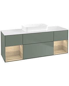 Villeroy und Boch Finion Villeroy und Boch Finion F741PCGM 160x60.3x50.1cm, shelves Oak Veneer , Olive Matt Lacquer