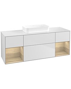 Villeroy und Boch Finion Villeroy und Boch F741PCMT 160x60.3x50.1cm, étagères Oak Veneer , laqué blanc mat