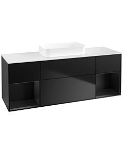 Villeroy und Boch Finion Villeroy und Boch Finion F741PDPD 160x60.3x50.1cm, shelves Black matt lacquer, Black matt lacquer