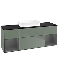 Villeroy und Boch Finion Villeroy und Boch Finion F742GKGM 160x60.3x50.1cm, shelves anthracite matt lacquer, Olive Matt Lacquer