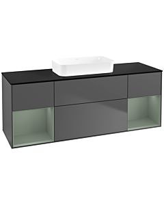 Villeroy und Boch Finion Villeroy und Boch Finion F742GMGK 160x60.3x50.1cm, shelves olive matt lacquer, anthracite matt