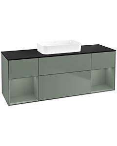 Villeroy und Boch Finion Villeroy und Boch Finion F742GMGM 160x60.3x50.1cm, shelves olive matt lacquer, Olive Matt Lacquer