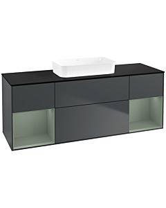 Villeroy und Boch Finion Villeroy und Boch Finion F742GMHG 160x60.3x50.1cm, shelves olive matt lacquer, midnight Blue Matt Lacquer