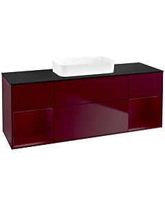 Villeroy und Boch Finion Waschtischunterschrank F742HBHB 160x60,3x50,1cm, Regale Peony matt lacquer, Peony Matt