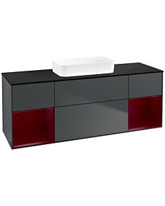 Villeroy und Boch Finion Villeroy und Boch Finion F742HBHG 160x60.3x50.1cm, shelves Peony matt lacquer, midnight Blue Matt Lacquer