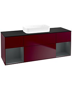 Villeroy und Boch Finion Villeroy und Boch Finion F742HGHB 160x60.3x50.1cm, shelves midnight matt lacquer, Peony Matt