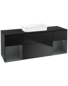 Villeroy und Boch Finion Villeroy und Boch Finion F742HGPD 160x60.3x50.1cm, shelves midnight matt lacquer, black matt lacquer