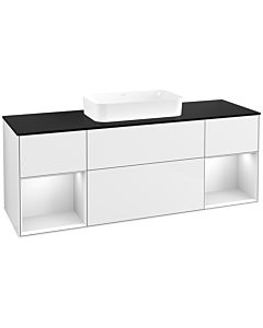 Villeroy und Boch Finion Villeroy und Boch Finion F742MTGF 160x60.3x50.1cm, shelves white matt lacquer, glossy white lacquer