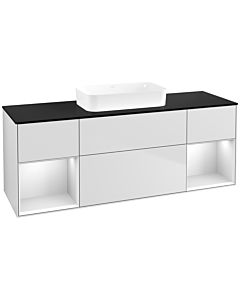 Villeroy und Boch Finion Villeroy und Boch F742MTMT 160x60.3x50.1cm, étagères laqué blanc mat, laqué blanc mat