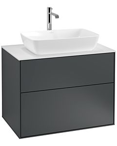 Villeroy und Boch Finion Villeroy und Boch Finion F75100HG 80x60.3cm, cover plate white matt, midnight Blue Matt Lacquer
