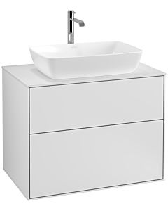 Villeroy und Boch Finion Waschtischunterschrank F75100MT 80x60,3cm, Abdeckplatte white matt, White matt lacquer