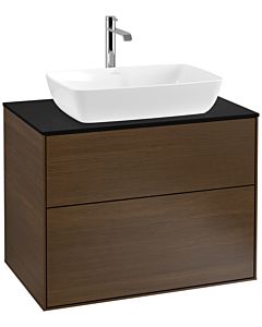 Villeroy und Boch Finion Villeroy und Boch Finion F75200GN 80x60.3cm, cover plate black matt, walnut veneer